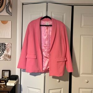 Vici Pink Boyfriend Blazer